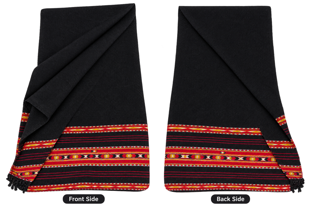 Premium Black Swat islam poor  Chader – Traditional Design 🧶 100% Pure Wool